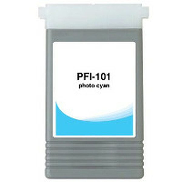 Совместимый картридж PFI-101PC фото-голубой